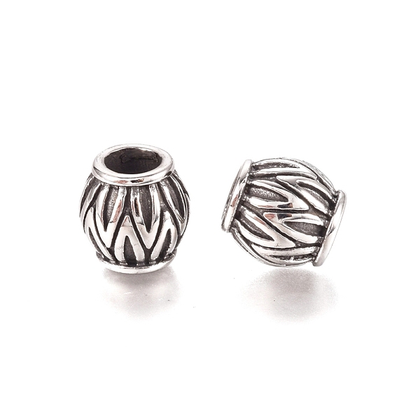 PandaHall 304 Stainless Steel European Beads, Large Hole Beads, Barrel, Antique Silver, 10.5x10.5mm, Hole: 5mm 304 Stainless Steel Barrel
PandaHall 304 Stainless Steel European Beads, Large Hole Beads, Barrel, Antique Silver, 10.5x10.5mm, Hole: 5mm 304 Stainless Steel Barrel