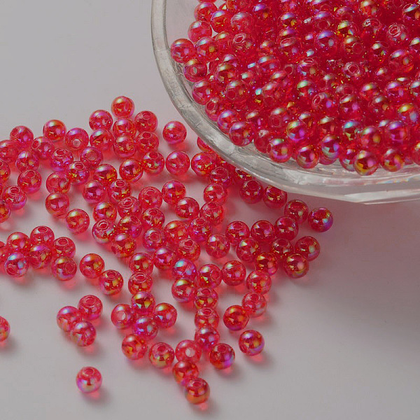 PandaHall Eco-Friendly Transparent Acrylic Beads, Round, AB Color, Red, 5mm, Hole: 1.5mm, about 8400pcs/500g Acrylic Round Red
PandaHall Eco-Friendly Transparent Acrylic Beads, Round, AB Color, Red, 5mm, Hole: 1.5mm, about 8400pcs/500g Acrylic Round Red