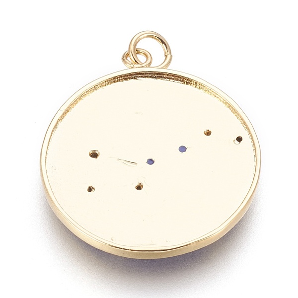 PandaHall Brass Cubic Zirconia Pendants, with Enamel, Flat Round with Dipper, Blue, Golden, 27.5x24x2mm, Hole: 3mm Brass+Cubic...
PandaHall Brass Cubic Zirconia Pendants, with Enamel, Flat Round with Dipper, Blue, Golden, 27.5x24x2mm, Hole: 3mm Brass+Cubic...