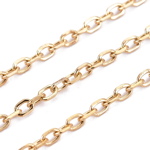 PandaHall 3.28 Feet 304 Stainless Steel Cable Chains, Soldered, Golden, 2x1.5x1.2mm 304 Stainless Steel
PandaHall 3.28 Feet 304 Stainless Steel Cable Chains, Soldered, Golden, 2x1.5x1.2mm 304 Stainless Steel
