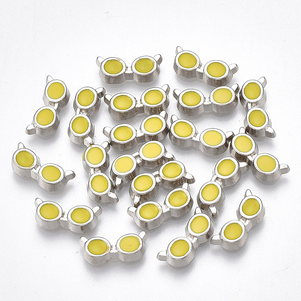 PandaHall Alloy Enamel Cabochons, Fit Floating Locket Charms, Glasses, Yellow, Platinum, 4.5x10x2mm Alloy+Enamel Glasses Yellow
PandaHall Alloy Enamel Cabochons, Fit Floating Locket Charms, Glasses, Yellow, Platinum, 4.5x10x2mm Alloy+Enamel Glasses Yellow