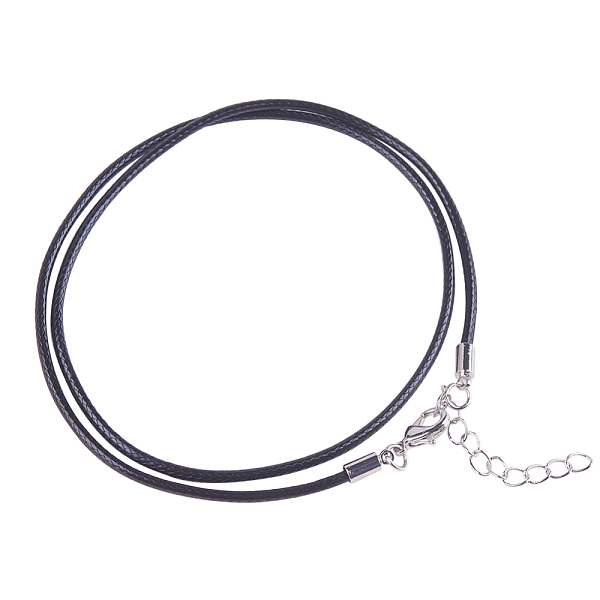 PandaHall Waxed Cotton Cord Necklace Making, with Zinc Alloy Lobster Claw Clasps and Brass Findings, Nickel Free, Platinum Metal Color..., Black
PandaHall Waxed Cotton Cord Necklace Making, with Zinc Alloy Lobster Claw Clasps and Brass Findings, Nickel Free, Platinum Metal Color..., Black