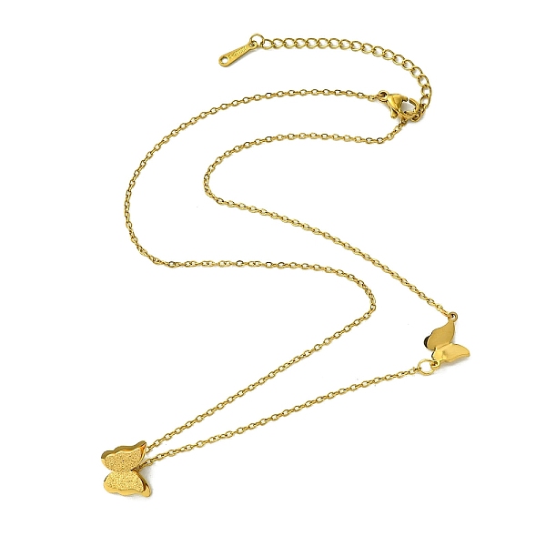 PandaHall Ion Plating(IP) 304 Stainless Steel Pendant Necklaces, Butterfly, Real 18K Gold Plated, 16.61 inch(42.2cm) 304 Stainless Steel...
PandaHall Ion Plating(IP) 304 Stainless Steel Pendant Necklaces, Butterfly, Real 18K Gold Plated, 16.61 inch(42.2cm) 304 Stainless Steel...