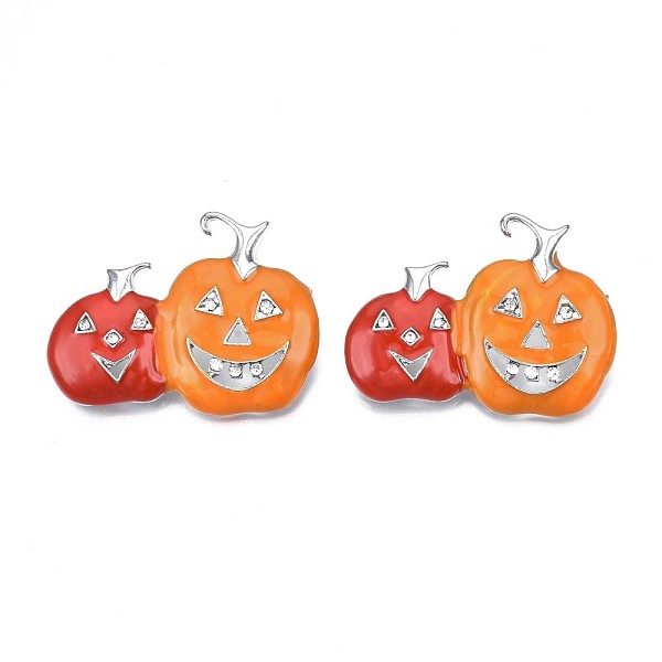 PandaHall Pumpkin Enamel Pin, Halloween Alloy Brooch with Crystal Rhinestone for Backpack Clothes, Nickel Free & Lead Free, Platinum, Orange...
PandaHall Pumpkin Enamel Pin, Halloween Alloy Brooch with Crystal Rhinestone for Backpack Clothes, Nickel Free & Lead Free, Platinum, Orange...