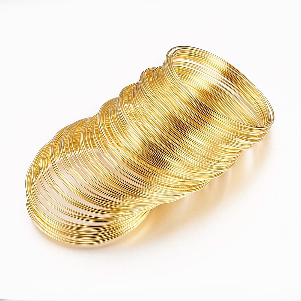 PandaHall Steel Bracelet Memory Wire, Nickel Free, Golden Color, 5.5cm,Wire :18 Gauge,1.0mm thick,about 10circle/set Steel Round
PandaHall Steel Bracelet Memory Wire, Nickel Free, Golden Color, 5.5cm,Wire :18 Gauge,1.0mm thick,about 10circle/set Steel Round