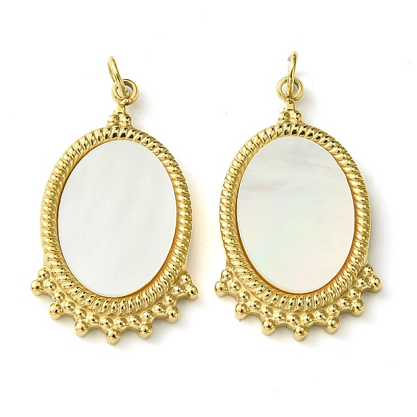 PandaHall Ion Plating(IP) 304 Stainless Steel Pave Shell Pendants, Oval Charms with Jump Rings, Real 14K Gold Plated, 24x14.5x2.5mm, Hole...
PandaHall Ion Plating(IP) 304 Stainless Steel Pave Shell Pendants, Oval Charms with Jump Rings, Real 14K Gold Plated, 24x14.5x2.5mm, Hole...