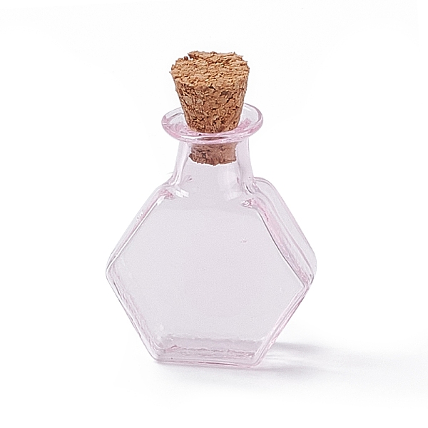 PandaHall Hexagon Dollhouse Miniature Glass Cork Bottles Ornament, Glass Empty Wishing Bottles for Doll House Decoration, Pearl Pink, 3cm...
PandaHall Hexagon Dollhouse Miniature Glass Cork Bottles Ornament, Glass Empty Wishing Bottles for Doll House Decoration, Pearl Pink, 3cm...