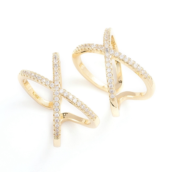 PandaHall Adjustable Brass Micro Pave Clear Cubic Zirconia Cuff Rings, Open Rings, Criss Cross Rings, Double Rings, X Ring, Long-Lasting...
PandaHall Adjustable Brass Micro Pave Clear Cubic Zirconia Cuff Rings, Open Rings, Criss Cross Rings, Double Rings, X Ring, Long-Lasting...