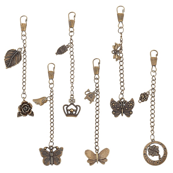 PandaHall WADORN 6pcs Vintage Tibetan Style Butterfly Pendant Charms, 6 Styles Bag Charms Pendant for Women Jewelry Purse Metal Charms Retro...
PandaHall WADORN 6pcs Vintage Tibetan Style Butterfly Pendant Charms, 6 Styles Bag Charms Pendant for Women Jewelry Purse Metal Charms Retro...