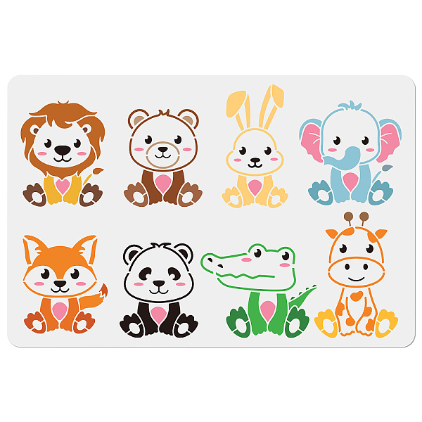 PandaHall MAYJOYDIY Animal Stencils for Painting 60×40cm Lion Rabbit Elephant Fox Crocodile Giraffe Paint Stencils Washable DIY Craft...
PandaHall MAYJOYDIY Animal Stencils for Painting 60×40cm Lion Rabbit Elephant Fox Crocodile Giraffe Paint Stencils Washable DIY Craft...