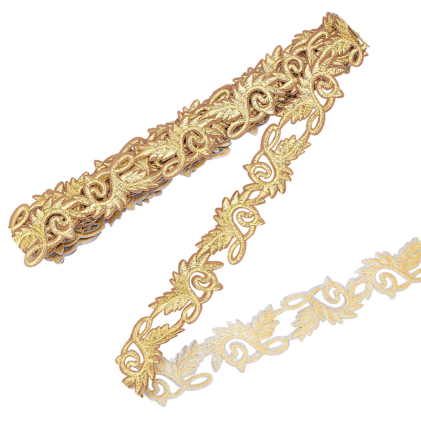 PandaHall 4.8M Iron on/Sew on Ethnic Style Embroidery Flower Polyester Hollow Lace Ribbons, for Craft Sewing, Wedding Dress Costume..., Gold
PandaHall 4.8M Iron on/Sew on Ethnic Style Embroidery Flower Polyester Hollow Lace Ribbons, for Craft Sewing, Wedding Dress Costume..., Gold