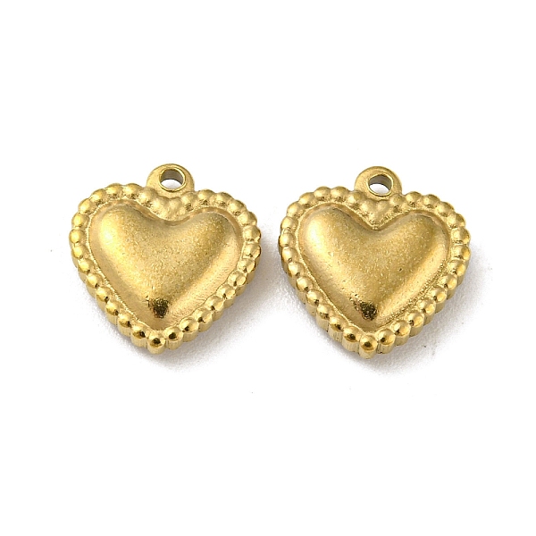 PandaHall Ion Plating(IP) 304 Stainless Steel Charms, Heart Charm, Real 18K Gold Plated, 10.5x10x3mm, Hole: 1mm 304 Stainless Steel Heart
PandaHall Ion Plating(IP) 304 Stainless Steel Charms, Heart Charm, Real 18K Gold Plated, 10.5x10x3mm, Hole: 1mm 304 Stainless Steel Heart