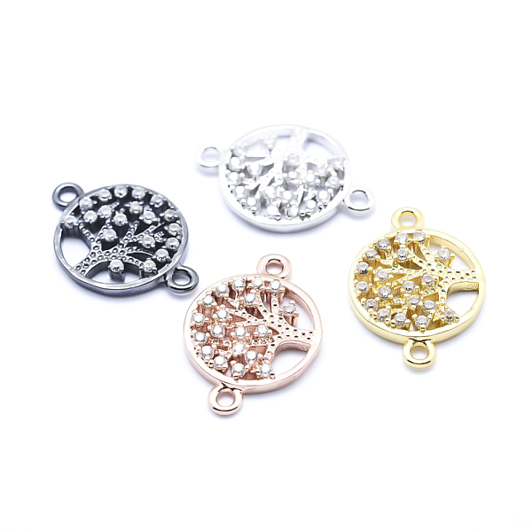 PandaHall Brass Micro Pave Cubic Zirconia Links, Clear, Flat Round with Tree of Life, Mixed Color, 12.5x18x2mm, Hole: 1mm Brass+Cubic...
PandaHall Brass Micro Pave Cubic Zirconia Links, Clear, Flat Round with Tree of Life, Mixed Color, 12.5x18x2mm, Hole: 1mm Brass+Cubic...