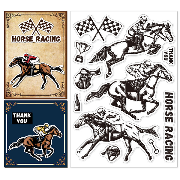 PandaHall Custom PVC Plastic Clear Stamps, for DIY Scrapbooking, Photo Album Decorative, Cards Making, Horse, 160x110mm Plastic Horse
PandaHall Custom PVC Plastic Clear Stamps, for DIY Scrapbooking, Photo Album Decorative, Cards Making, Horse, 160x110mm Plastic Horse