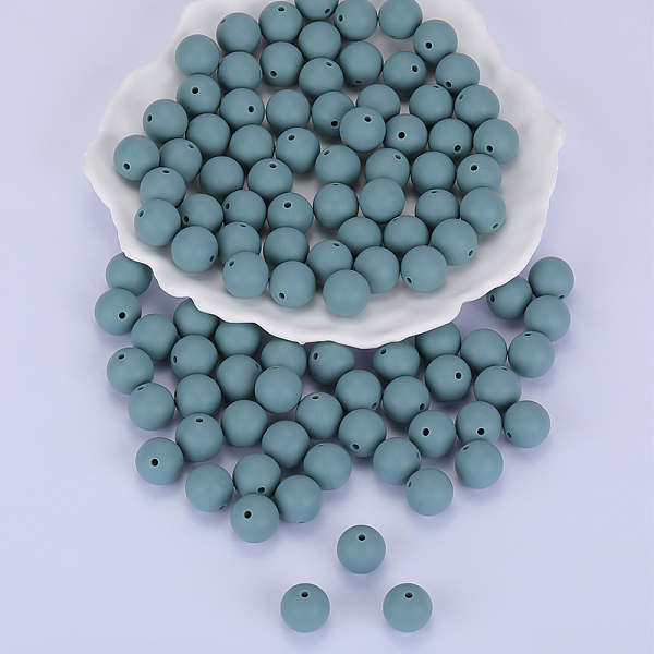 PandaHall Round Silicone Focal Beads, Chewing Beads For Teethers, DIY Nursing Necklaces Making, Medium Aquamarine, 15mm, Hole: 2mm Silicone...
PandaHall Round Silicone Focal Beads, Chewing Beads For Teethers, DIY Nursing Necklaces Making, Medium Aquamarine, 15mm, Hole: 2mm Silicone...