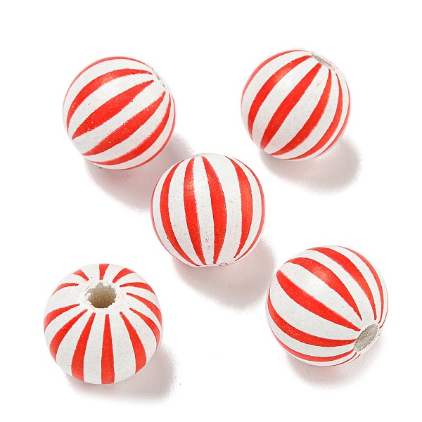 PandaHall Printed Wood European Beads, Round with Stripe Pattern, Red, 15.5~16mm, Hole: 4~4.5mm Wood Round Red
PandaHall Printed Wood European Beads, Round with Stripe Pattern, Red, 15.5~16mm, Hole: 4~4.5mm Wood Round Red