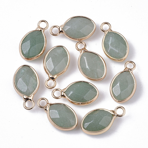 PandaHall Natural Green Aventurine Pendants, with Golden Tone Brass Open Back Bezel, Faceted, Teardrop, 17x9x5mm, Hole: 2mm Green Aventurine...
PandaHall Natural Green Aventurine Pendants, with Golden Tone Brass Open Back Bezel, Faceted, Teardrop, 17x9x5mm, Hole: 2mm Green Aventurine...