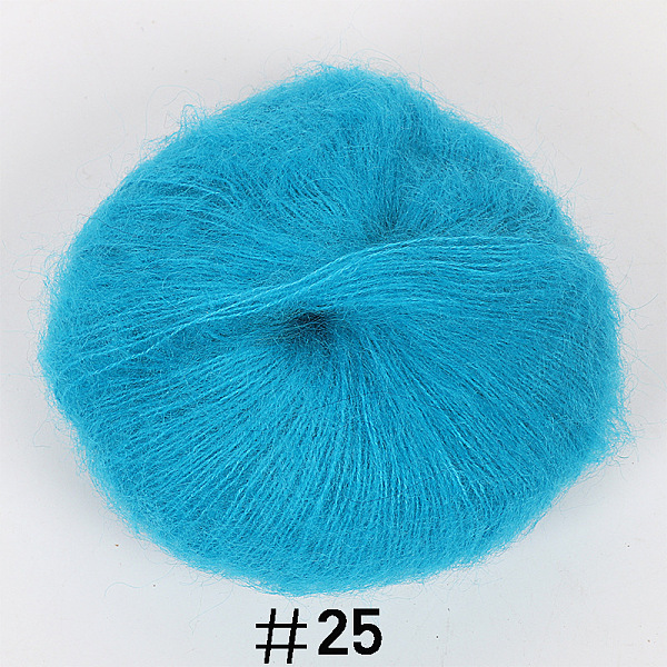 PandaHall 25g Angora Mohair Wool Knitting Yarn, for Shawl Scarf Doll Crochet Supplies, Deep Sky Blue, 1mm Angora
PandaHall 25g Angora Mohair Wool Knitting Yarn, for Shawl Scarf Doll Crochet Supplies, Deep Sky Blue, 1mm Angora