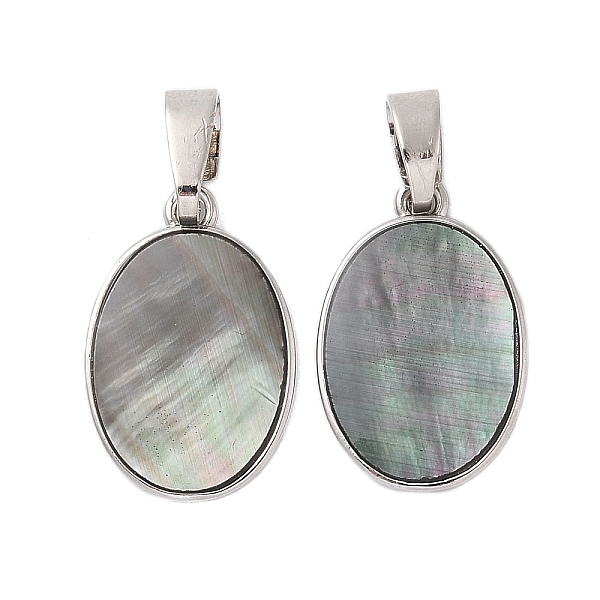 PandaHall Rack Plating Natural Black Lip Shell Pendants, Oval Brass Charms, Long-Lasting Plated, Platinum, 22.5~23x15x2.5mm, Hole: 3.5x7mm...
PandaHall Rack Plating Natural Black Lip Shell Pendants, Oval Brass Charms, Long-Lasting Plated, Platinum, 22.5~23x15x2.5mm, Hole: 3.5x7mm...