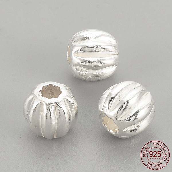 PandaHall 925 Sterling Silver Corrugated Beads, Round, Silver, 3x2.5mm, Hole: 1mm Sterling Silver Round
PandaHall 925 Sterling Silver Corrugated Beads, Round, Silver, 3x2.5mm, Hole: 1mm Sterling Silver Round