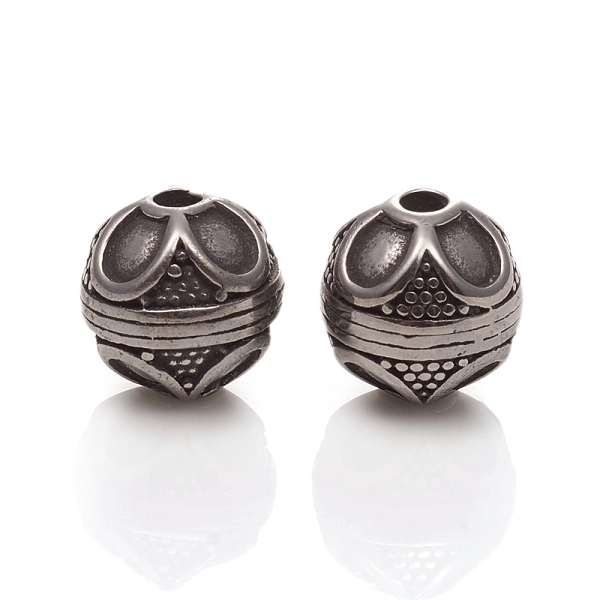 PandaHall 304 Stainless Steel Beads, Round, Antique Silver, 9.5mm, Hole: 2mm 304 Stainless Steel Round
PandaHall 304 Stainless Steel Beads, Round, Antique Silver, 9.5mm, Hole: 2mm 304 Stainless Steel Round