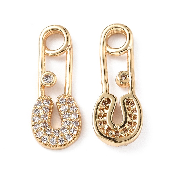 PandaHall Brass Micro Pave Clear Cubic Zirconia Pendants, Brooch Charms, Real 18K Gold Plated, 18.5x7x2mm, Hole: 2.5mm Brass+Cubic Zirconia...
PandaHall Brass Micro Pave Clear Cubic Zirconia Pendants, Brooch Charms, Real 18K Gold Plated, 18.5x7x2mm, Hole: 2.5mm Brass+Cubic Zirconia...