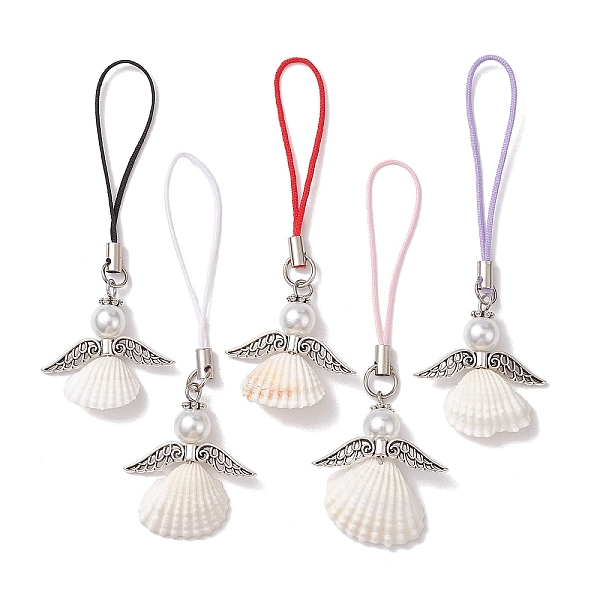 PandaHall Shell Mobile Straps, with Alloy Findings, Angel, Mixed Color, 8.5~9cm Shell Angel & Fairy Multicolor
PandaHall Shell Mobile Straps, with Alloy Findings, Angel, Mixed Color, 8.5~9cm Shell Angel & Fairy Multicolor