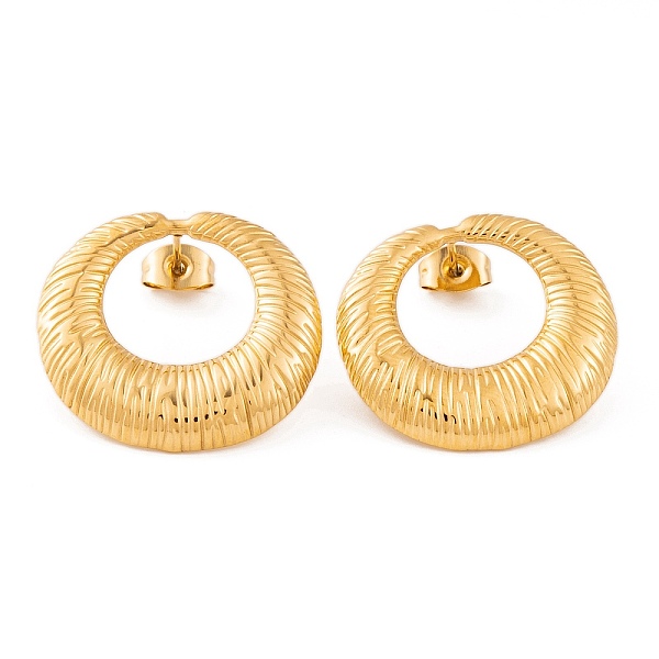 PandaHall Ion Plating(IP) Ring 304 Stainless Steel Stud Earrings for Women, Golden, 22x24.5mm 304 Stainless Steel Ring
PandaHall Ion Plating(IP) Ring 304 Stainless Steel Stud Earrings for Women, Golden, 22x24.5mm 304 Stainless Steel Ring