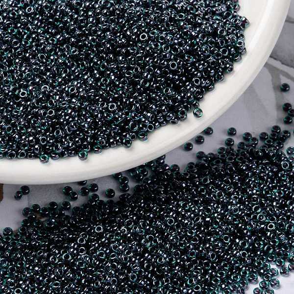 PandaHall MIYUKI Round Rocailles Beads, Japanese Seed Beads, (RR362) Ruby Lined Emerald Luster, 15/0, 1.5mm, Hole: 0.7mm, about..., Green
PandaHall MIYUKI Round Rocailles Beads, Japanese Seed Beads, (RR362) Ruby Lined Emerald Luster, 15/0, 1.5mm, Hole: 0.7mm, about..., Green