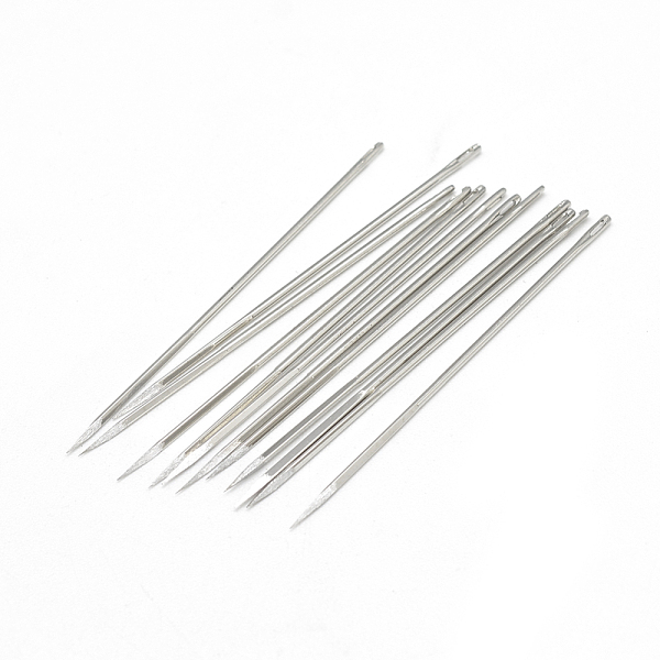 PandaHall Iron Canvas Leather Sewing Stitching Needles, Platinum, 40x0.76mm, Hole: 0.5x1.5mm Iron
PandaHall Iron Canvas Leather Sewing Stitching Needles, Platinum, 40x0.76mm, Hole: 0.5x1.5mm Iron