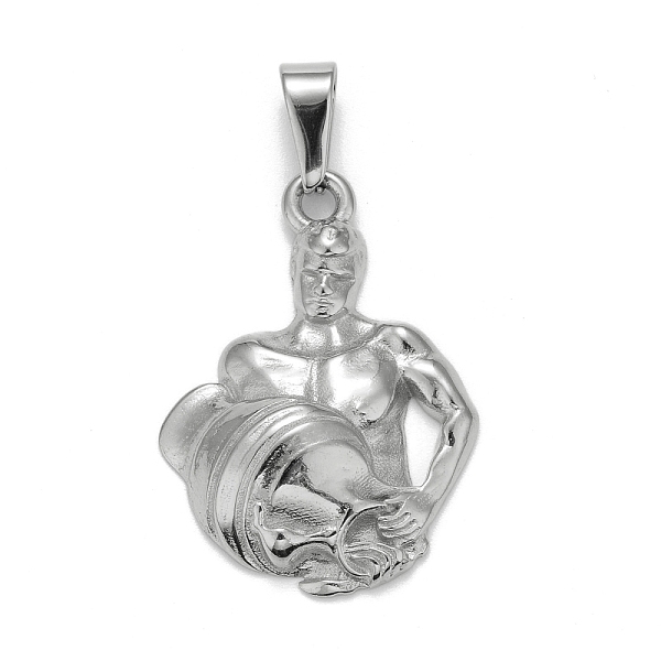 PandaHall 304 Stainless Steel Pendants, Textured, 12 Constellations/Zodiac Signs, Aquarius, 36x26x5.3mm, Hole: 9.5x5mm 304 Stainless Steel...
PandaHall 304 Stainless Steel Pendants, Textured, 12 Constellations/Zodiac Signs, Aquarius, 36x26x5.3mm, Hole: 9.5x5mm 304 Stainless Steel...