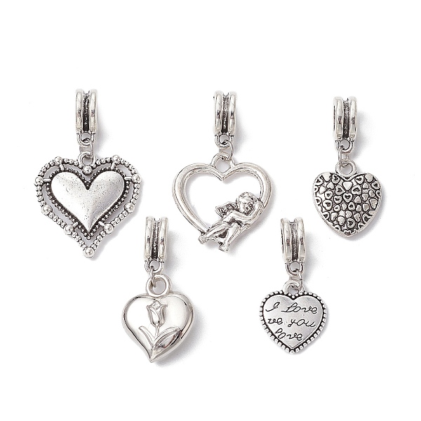 PandaHall Alloy & ABS Plastic Pendant, Valentine Heart Charm, Antique Silver, 24~32mm Alloy Heart
PandaHall Alloy & ABS Plastic Pendant, Valentine Heart Charm, Antique Silver, 24~32mm Alloy Heart
