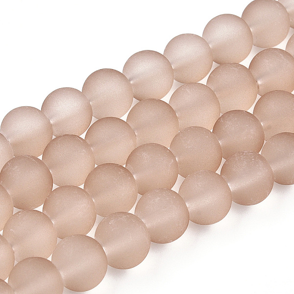 PandaHall Transparent Glass Bead Strands, for Beading Jewelry Making, Frosted, Round, Tan, 8mm, Hole: 1~1.6mm, about 105pcs/strands, 31 inch..., Orange
PandaHall Transparent Glass Bead Strands, for Beading Jewelry Making, Frosted, Round, Tan, 8mm, Hole: 1~1.6mm, about 105pcs/strands, 31 inch..., Orange