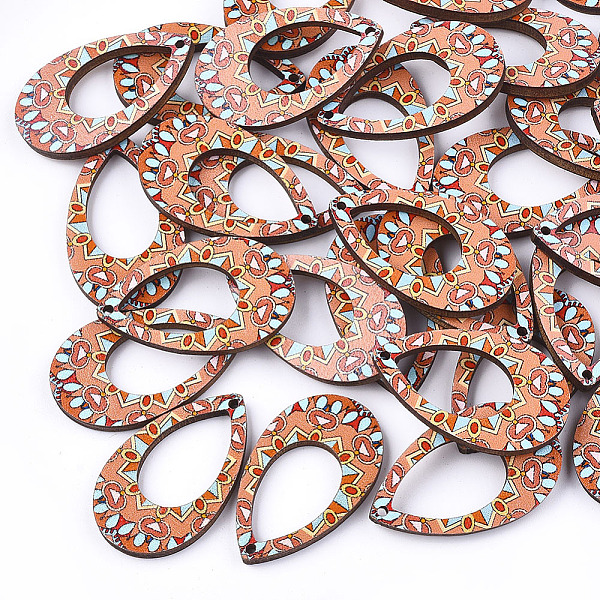 PandaHall Printed Basswood Pendants, Teardrop, Back Random Color, Light Salmon, 34.5x20.5x3mm, Hole: 1.6mm Wood Teardrop Red
PandaHall Printed Basswood Pendants, Teardrop, Back Random Color, Light Salmon, 34.5x20.5x3mm, Hole: 1.6mm Wood Teardrop Red