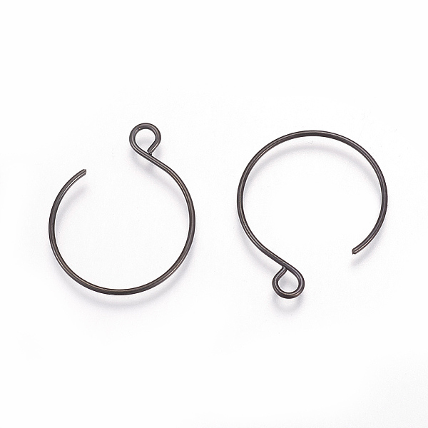 PandaHall 304 Stainless Steel Earring Hooks, with Horizontal Loop, Electrophoresis Black, 22x18mm, Hole: 2.5mm, Pin: 0.7mm 304 Stainless...
PandaHall 304 Stainless Steel Earring Hooks, with Horizontal Loop, Electrophoresis Black, 22x18mm, Hole: 2.5mm, Pin: 0.7mm 304 Stainless...