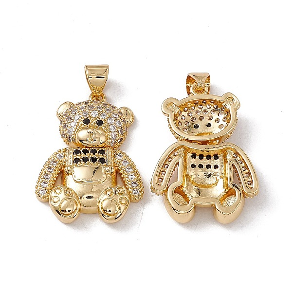 PandaHall Brass Micro Pave Cubic Zirconia Pendants, Bear Charm, Real 18K Gold Plated, Black & Clear, 24.5x18x4.5mm, Hole: 4x3mm Brass+Cubic...
PandaHall Brass Micro Pave Cubic Zirconia Pendants, Bear Charm, Real 18K Gold Plated, Black & Clear, 24.5x18x4.5mm, Hole: 4x3mm Brass+Cubic...