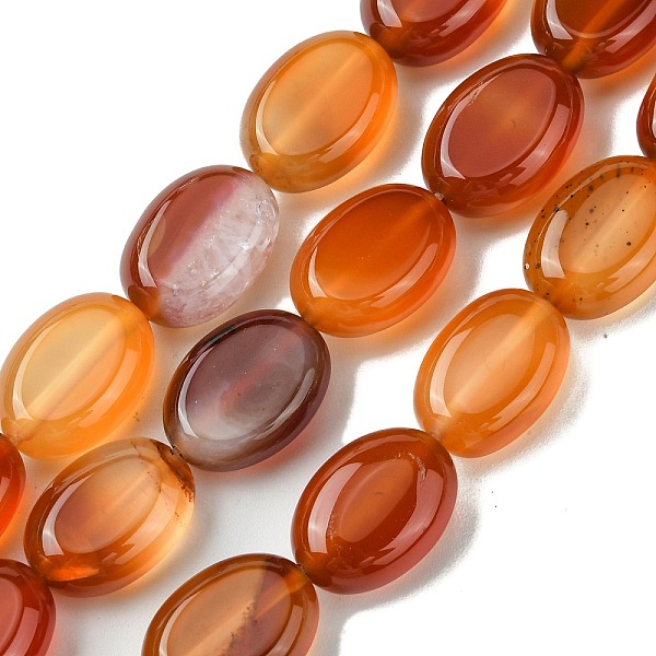 PandaHall Natural Red Agate(Dyed & Heated) Beads Strands, Flat Oval, 14x10~10.5x6~6.5mm, Hole: 1mm, about 29pcs/strand, 15.94''(40.5cm) Red...
PandaHall Natural Red Agate(Dyed & Heated) Beads Strands, Flat Oval, 14x10~10.5x6~6.5mm, Hole: 1mm, about 29pcs/strand, 15.94''(40.5cm) Red...
