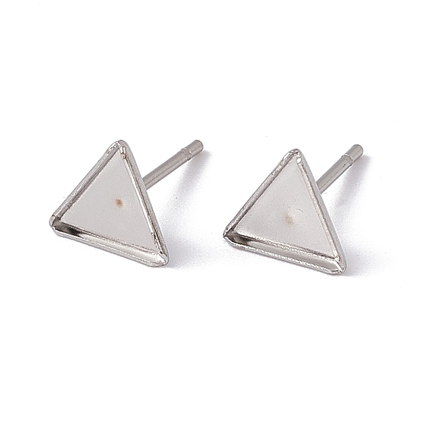 PandaHall 304 Stainless Steel Stud Earring Findings, Earring Posts, Triangle, 7x7x1mm, Pin: 0.6mm 304 Stainless Steel Triangle
PandaHall 304 Stainless Steel Stud Earring Findings, Earring Posts, Triangle, 7x7x1mm, Pin: 0.6mm 304 Stainless Steel Triangle