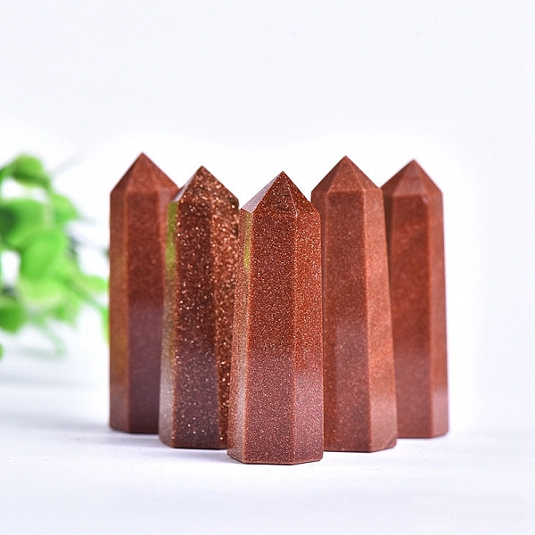 PandaHall Synthetic Goldstone Point Tower Wands, for Energy Balancing Meditation Therapy Decors, Hexagonal Prism, 50~60mm Goldstone Hexagon
PandaHall Synthetic Goldstone Point Tower Wands, for Energy Balancing Meditation Therapy Decors, Hexagonal Prism, 50~60mm Goldstone Hexagon