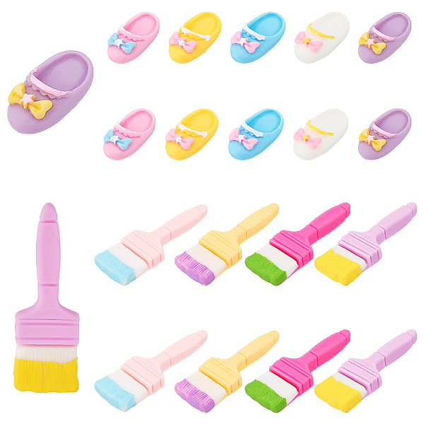 PandaHall 18Pcs 9 Style Opaque Resin Cabochons, Brush & Slipper, Mixed Color, 20.6~48x9.5~16.7mm, 2pcs/style Resin Mixed Shapes Multicolor
PandaHall 18Pcs 9 Style Opaque Resin Cabochons, Brush & Slipper, Mixed Color, 20.6~48x9.5~16.7mm, 2pcs/style Resin Mixed Shapes Multicolor