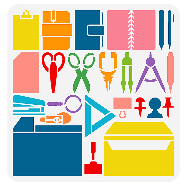 PandaHall FINGERINSPIRE Office Supplies Stencil 11.8x11.8inch Reusable Journaling Printers Staplers Document Cases Paper Cutters Round...
PandaHall FINGERINSPIRE Office Supplies Stencil 11.8x11.8inch Reusable Journaling Printers Staplers Document Cases Paper Cutters Round...