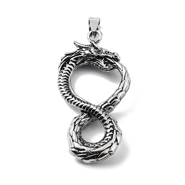 PandaHall Tibetan Style Alloy Pendants, Dragon Charms, Antique Silver, 58.5x28x8mm, Hole: 8x4mm Alloy Dragon
PandaHall Tibetan Style Alloy Pendants, Dragon Charms, Antique Silver, 58.5x28x8mm, Hole: 8x4mm Alloy Dragon