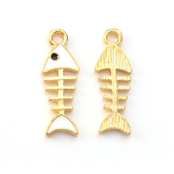 PandaHall Light Gold Plated Alloy Enamel Pendants, Fishbone, White, 24x8x1.5mm, Hole: 2mm Alloy+Enamel Others White
PandaHall Light Gold Plated Alloy Enamel Pendants, Fishbone, White, 24x8x1.5mm, Hole: 2mm Alloy+Enamel Others White