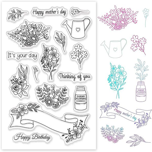 PandaHall PVC Plastic Stamps, for DIY Scrapbooking, Photo Album Decorative, Cards Making, Stamp Sheets, Mother's Day Themed Pattern...
PandaHall PVC Plastic Stamps, for DIY Scrapbooking, Photo Album Decorative, Cards Making, Stamp Sheets, Mother's Day Themed Pattern...