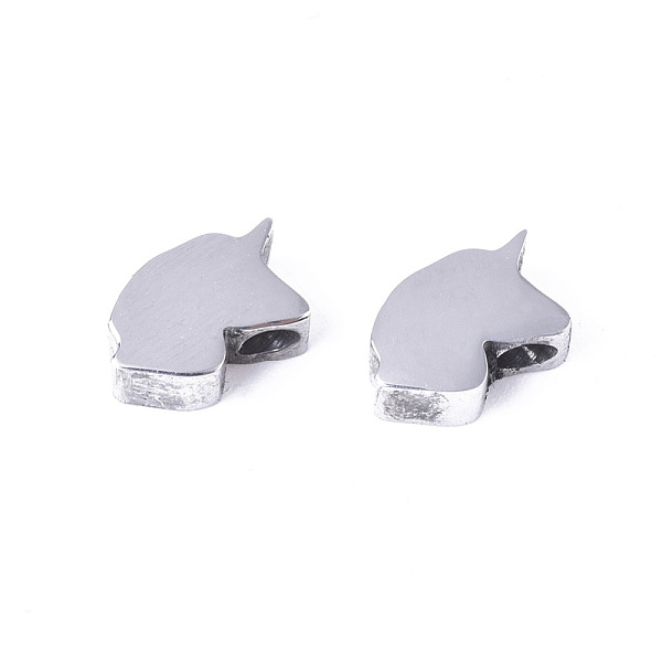 PandaHall 304 Stainless Steel Beads, Unicorn, Stainless Steel Color, 7x7x3mm, Hole: 1.8mm 304 Stainless Steel Unicorn
PandaHall 304 Stainless Steel Beads, Unicorn, Stainless Steel Color, 7x7x3mm, Hole: 1.8mm 304 Stainless Steel Unicorn