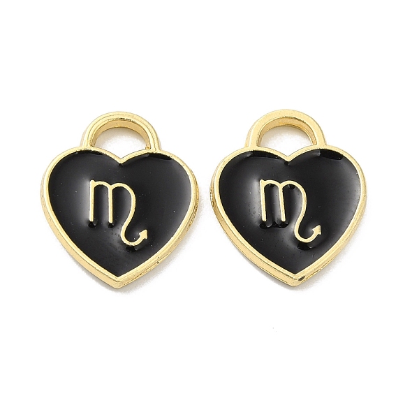 PandaHall Alloy Enamel Charms, Golden, Heart with Twelve Constellations Charm, Black, 14.5x12x1.8mm, Hole: 3.5x2.5mm Alloy+Enamel Heart...
PandaHall Alloy Enamel Charms, Golden, Heart with Twelve Constellations Charm, Black, 14.5x12x1.8mm, Hole: 3.5x2.5mm Alloy+Enamel Heart...