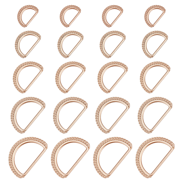 PandaHall WADORN 20Pcs 5 Style Alloy D Rings, Buckle Clasps, For Webbing, Strapping Bags, Garment Accessories, Light Gold, 29~53x19~34x2~3mm...
PandaHall WADORN 20Pcs 5 Style Alloy D Rings, Buckle Clasps, For Webbing, Strapping Bags, Garment Accessories, Light Gold, 29~53x19~34x2~3mm...
