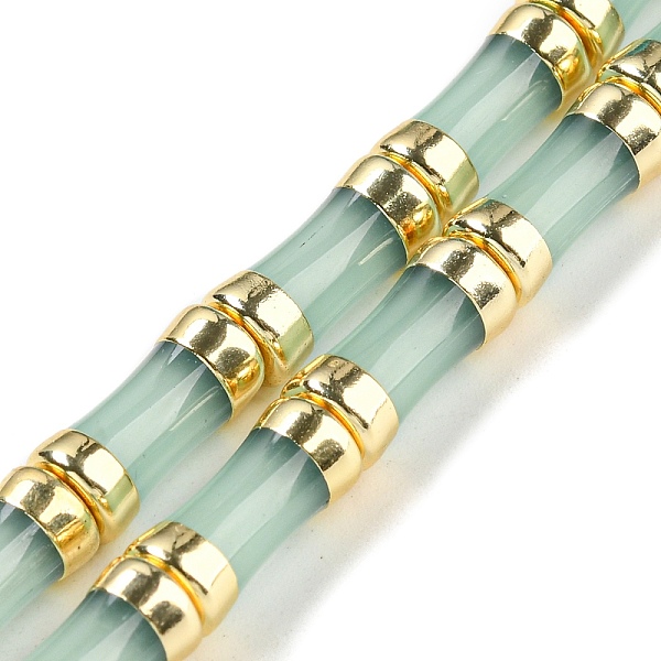PandaHall Glass Beads, with Golden Tone Brass Ends, Bamboo Stick, Aqua, 12.7x6mm, Hole: 1.1mm, about 30pcs/strand, 14.96 inch(38cm) Glass..., Cyan
PandaHall Glass Beads, with Golden Tone Brass Ends, Bamboo Stick, Aqua, 12.7x6mm, Hole: 1.1mm, about 30pcs/strand, 14.96 inch(38cm) Glass..., Cyan