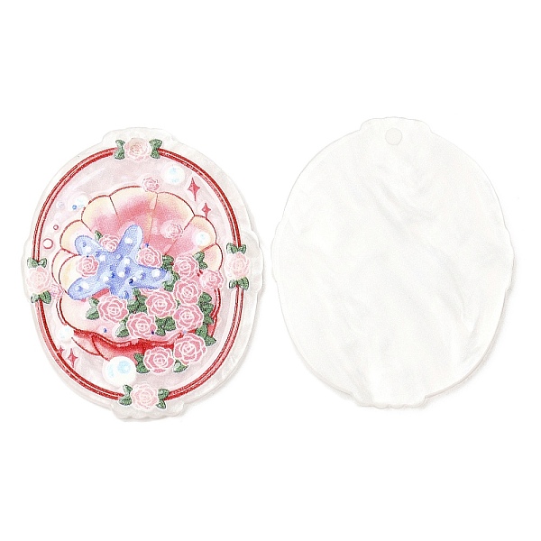 PandaHall Ocean Style Acrylic Pendants, Oval, Cerise, 39x32x2.5mm, Hole: 2mm Acrylic Oval Red
PandaHall Ocean Style Acrylic Pendants, Oval, Cerise, 39x32x2.5mm, Hole: 2mm Acrylic Oval Red
