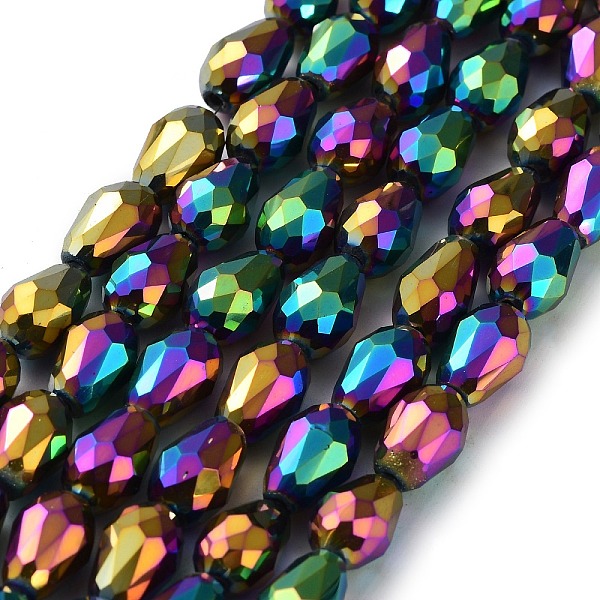 PandaHall Electroplate Glass Bead Strands, Faceted, teardrop, Multi-color Plated, 12x8mm, Hole: 1mm, about 60pcs/strand, 27.5 inch Glass...
PandaHall Electroplate Glass Bead Strands, Faceted, teardrop, Multi-color Plated, 12x8mm, Hole: 1mm, about 60pcs/strand, 27.5 inch Glass...